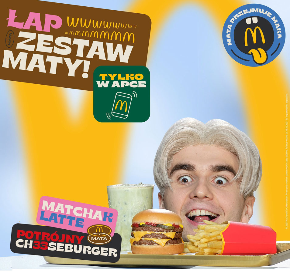 Mata przejmuje Maka. Pierwszy polski artysta z własnym zestawem McDonald’s®